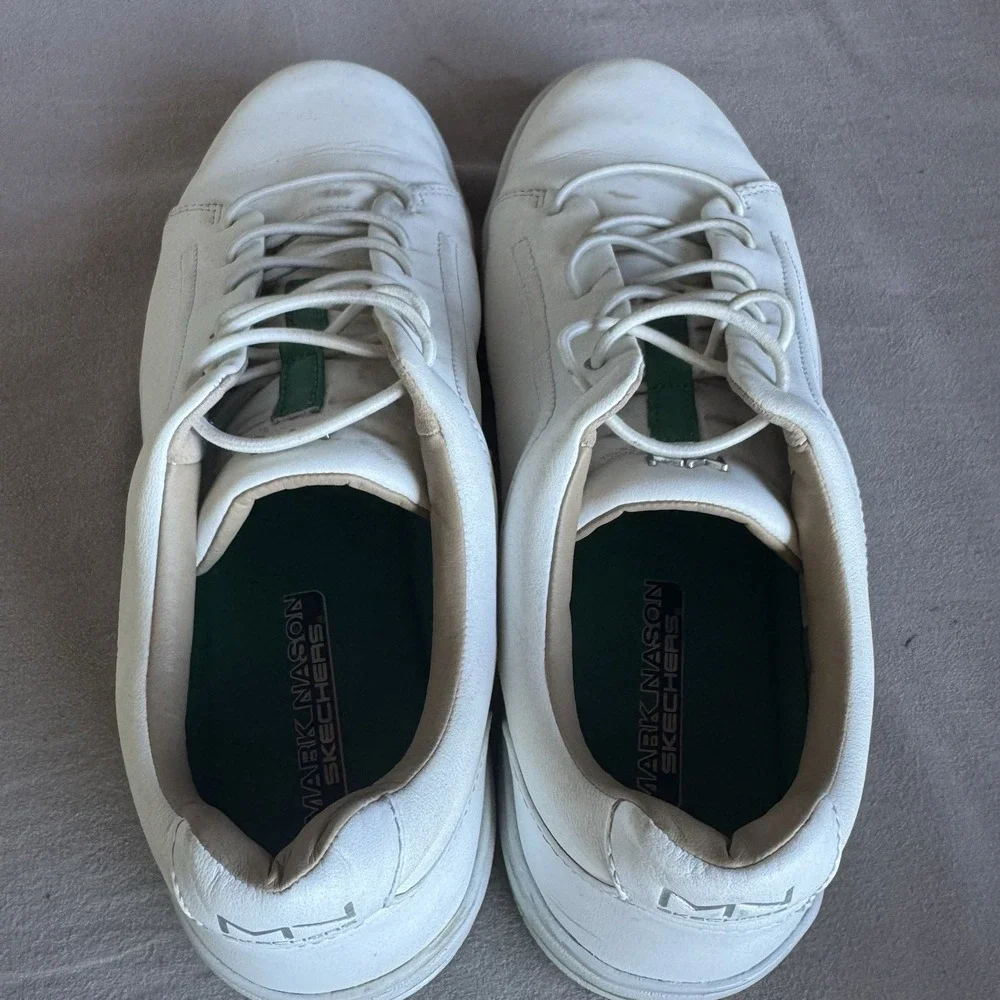 Size 10 - Skechers Mark Nason Sup-Air-Tavern Men's Slip On White Shoes